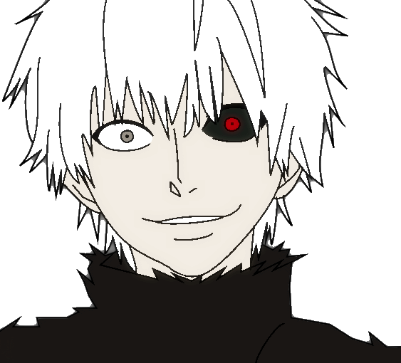 Канеки Кен легкие рисунки