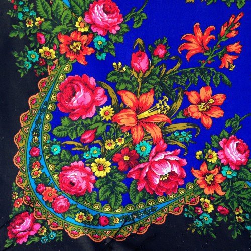 Павлово Посадский платок живопись портрет