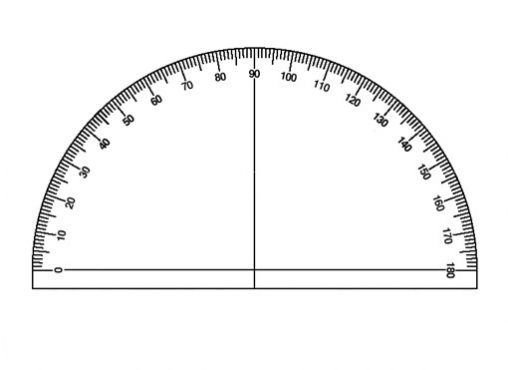 Транспортир изображение для печати