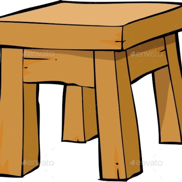 Табурет на прозрачном фоне