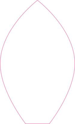 Лепесток трафарет