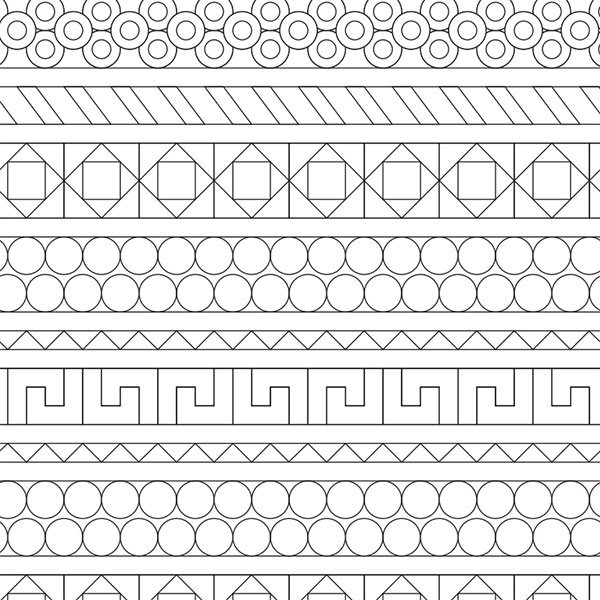 Линейный орнамент геометрический