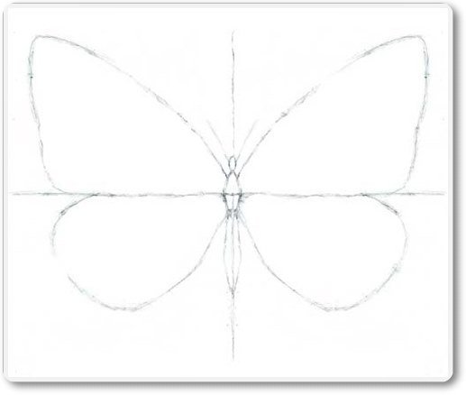 Симметричное рисование бабочки