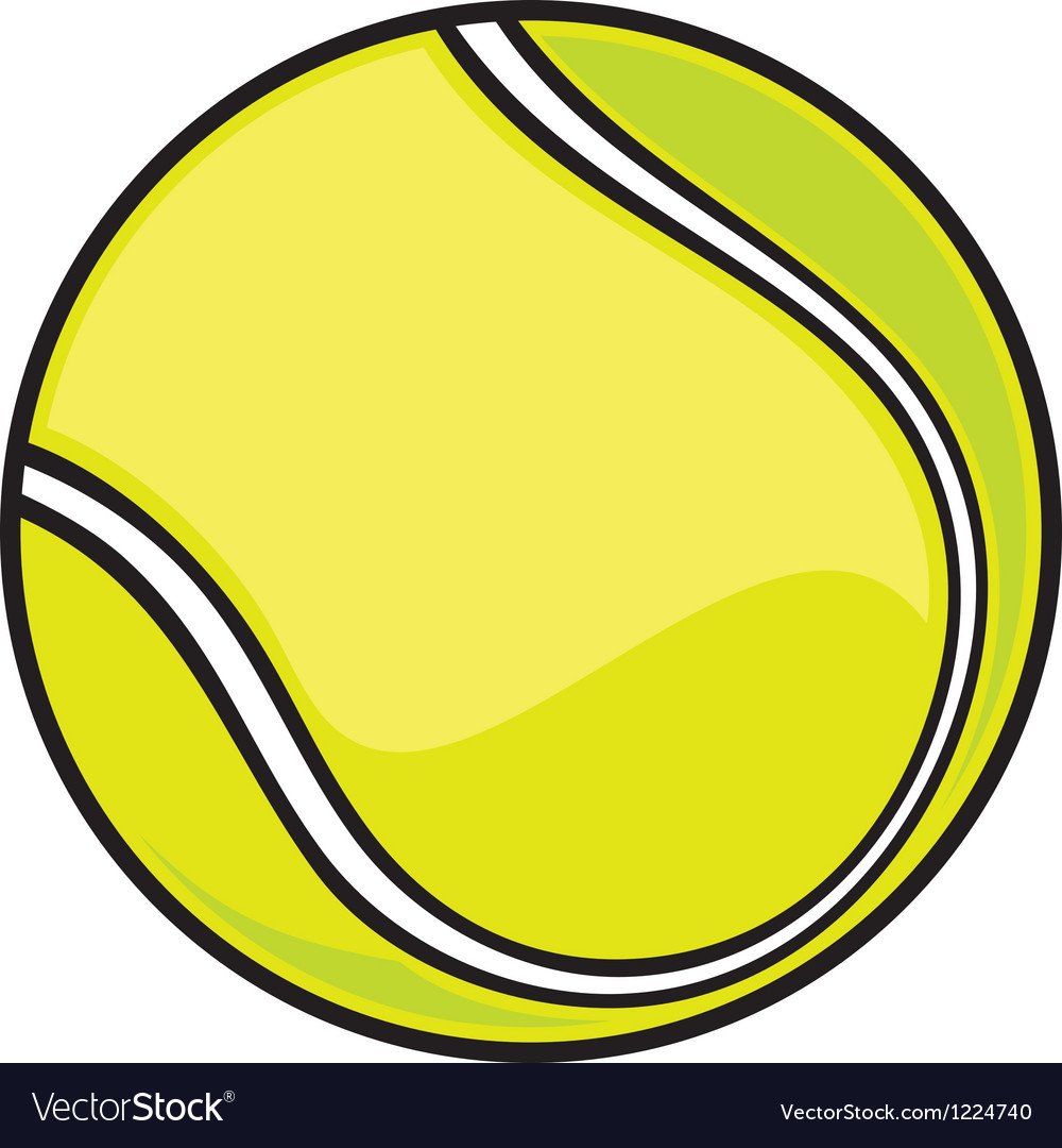 Теннис мячик нарисовать