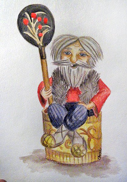 Домовой нарисовать