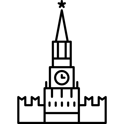 Спасская башня Кремля вектор