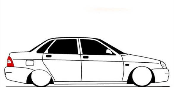 Лада Приора 2170 раскраска