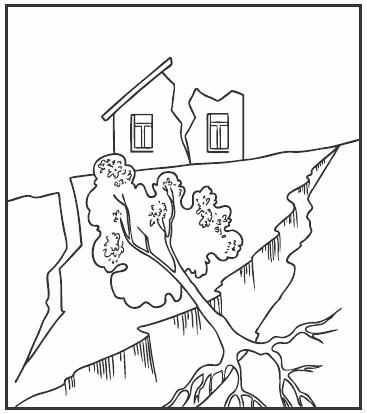 Рисунок на тему землетряс