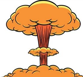 Ядерный гриб нарисованный