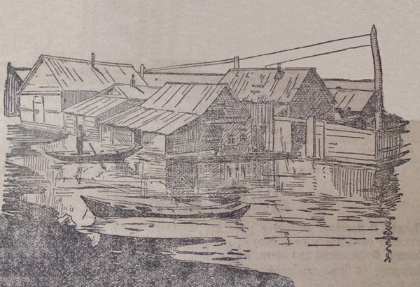 Наводнение рисунок карандашом