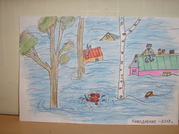 Рисование половодье