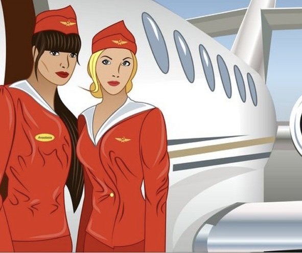 Картина стюардесса