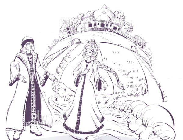 Царь салтан рисунок (46 фото)