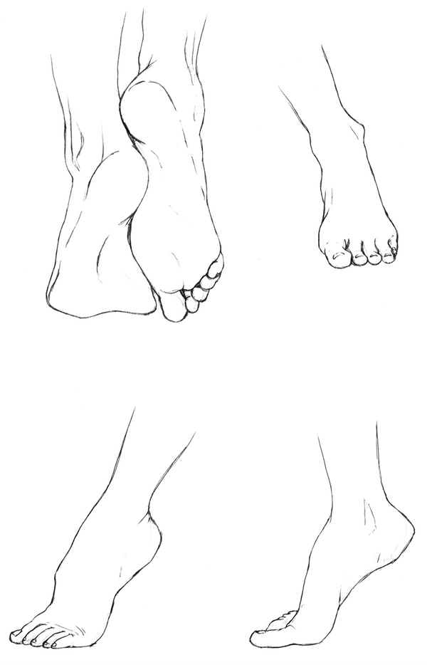 Как правильно рисовать ноги