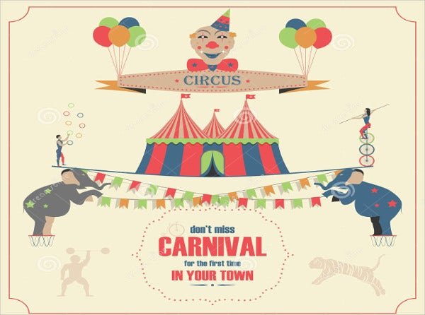 Эскиз цирковой афиши