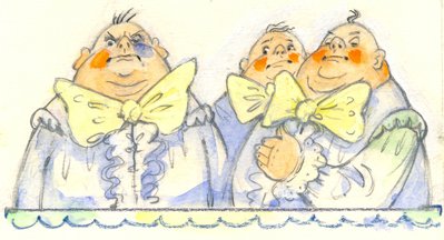 Иллюстрация к сказке три толстяка