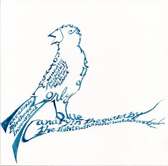 Каллиграмма животных