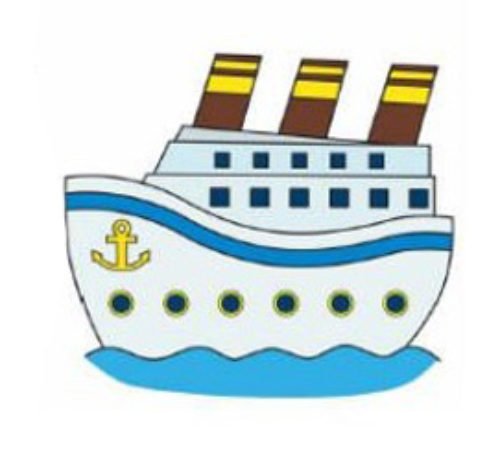 Круизный лайнер рисовать