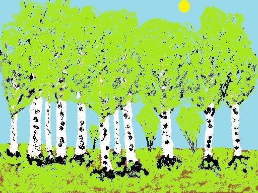 Репин Березовая роща