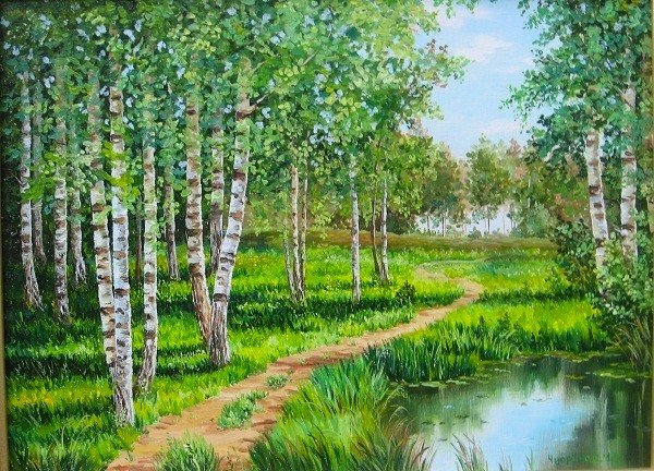 Живопись Ивана Бунина Берёзовая роща