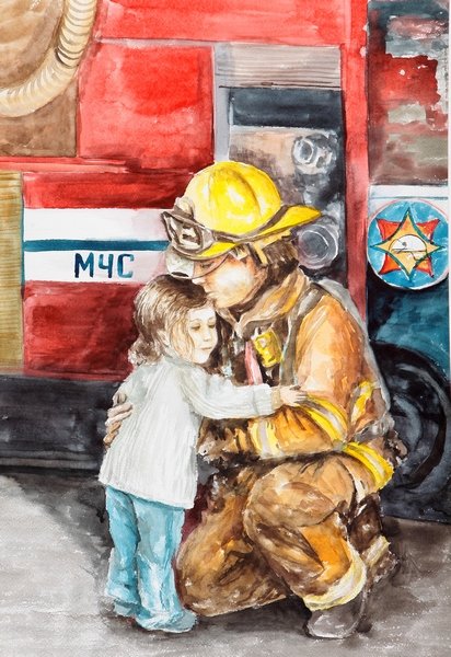 Пожарный глазами детей