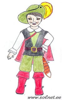 Петрушка раскраска