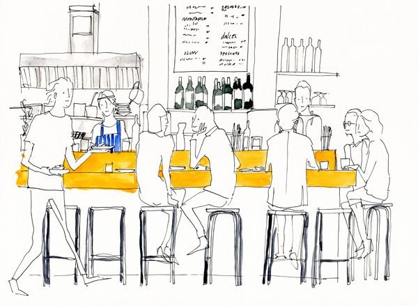 Нарисованный бар