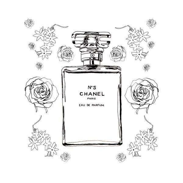 Духи Шанель эскиз