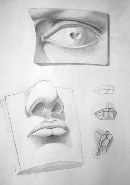 Губы давида рисунок (48 фото)