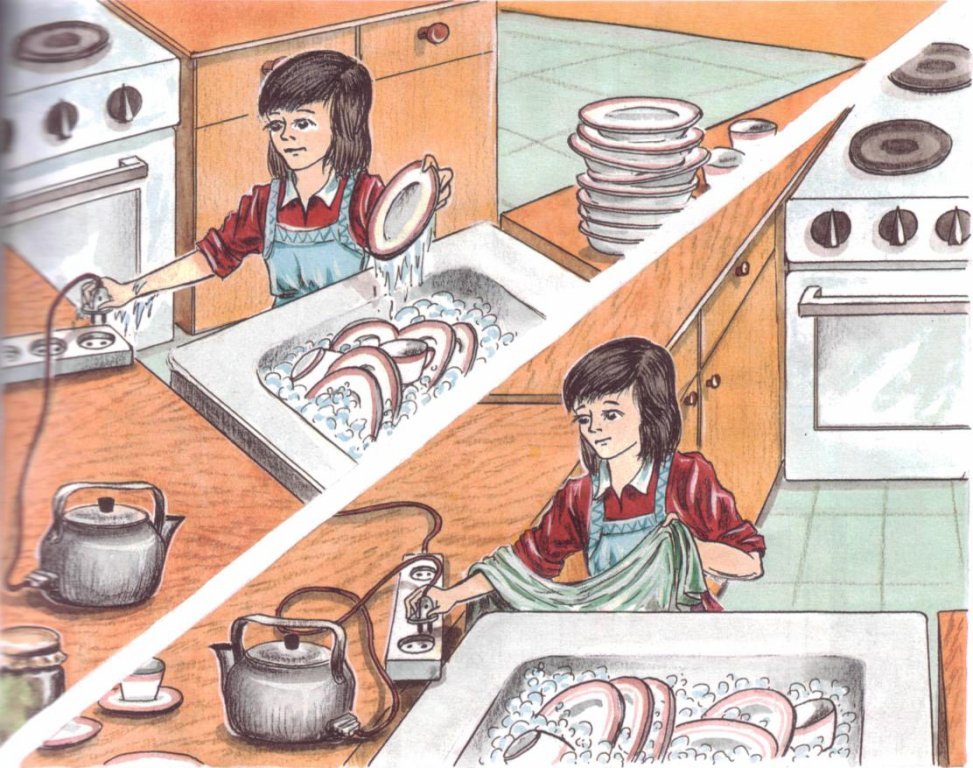 Какие работы в быту. Опасности на кухне для детей. Рисунок по правилам безопасности на кухне. Безопасность электроприборов в быту. Бытовые ситуации.