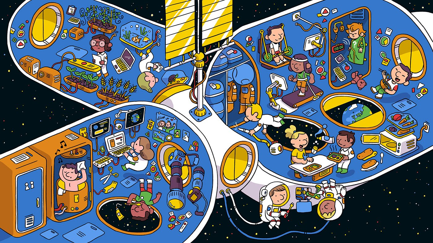 Космическая станция для детей