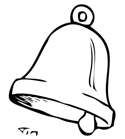 Колокол раскраска для детей