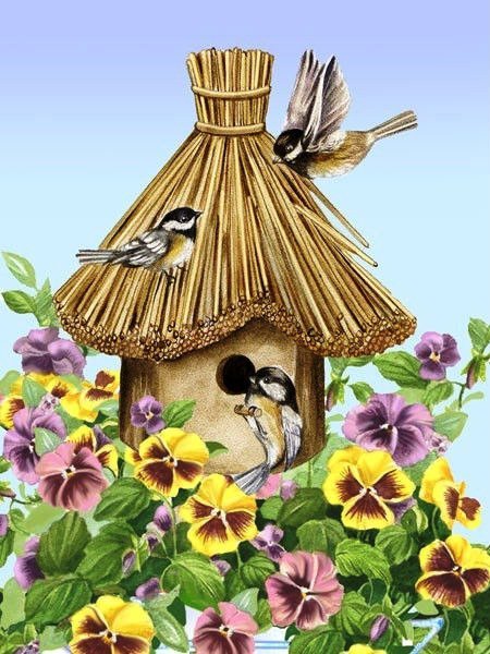 Кормушка для птиц рисунок