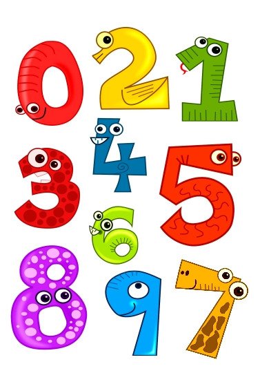 Смешные цифры для детей