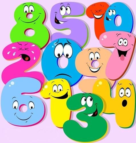 Цифры с глазками для детей