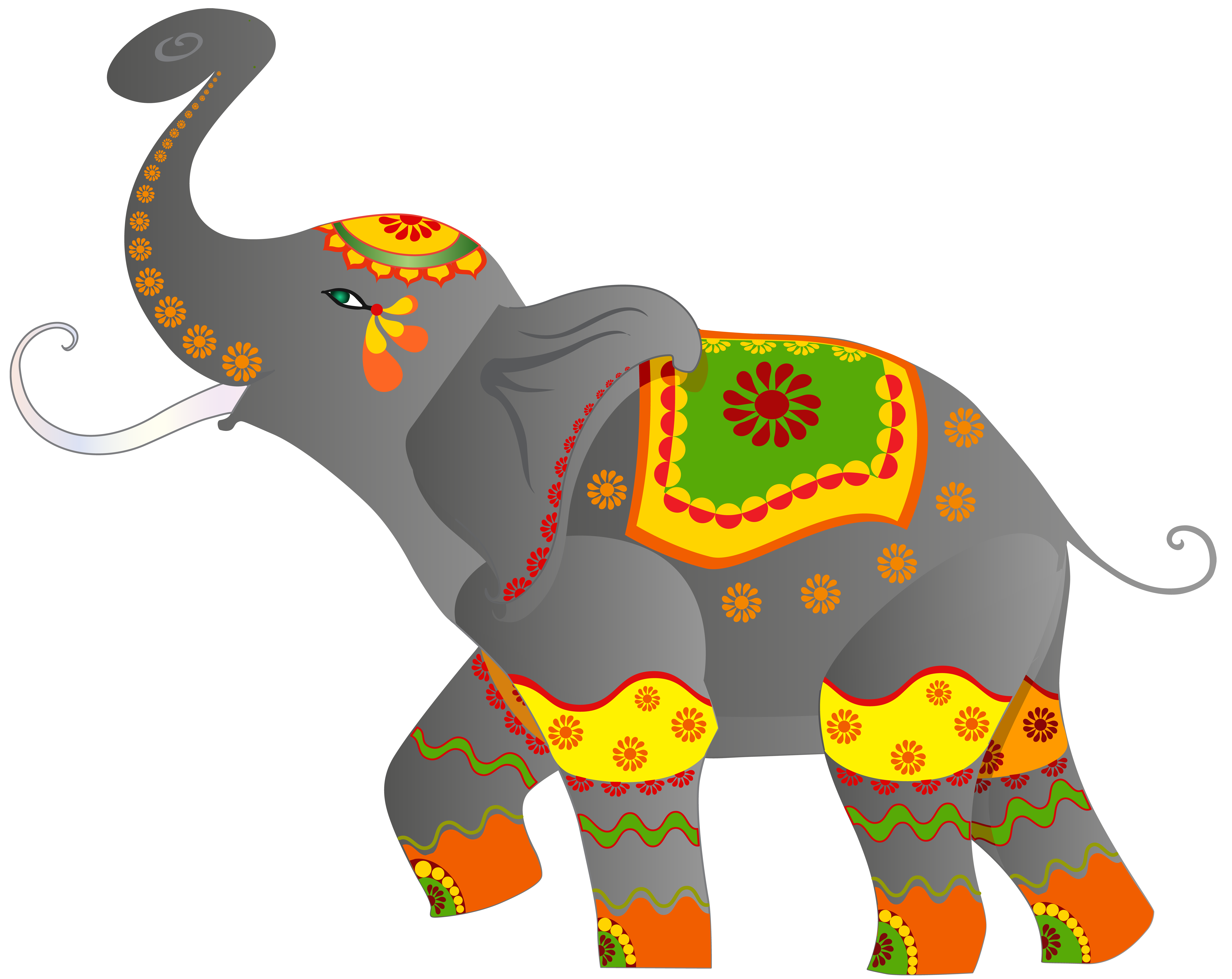 Слон индия рисунок