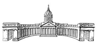 Казанский собор в Санкт-Петербурге схематично