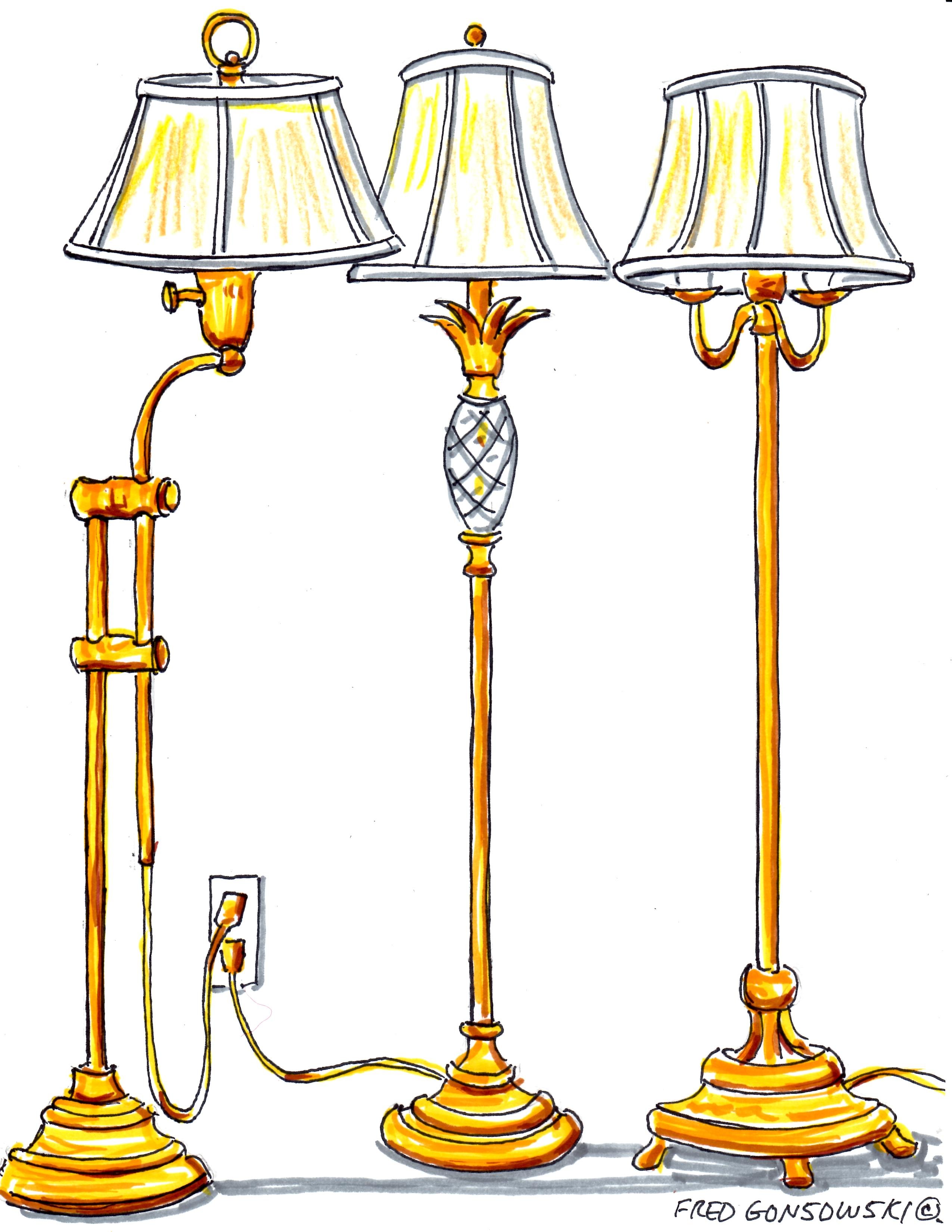Лампа рисунок