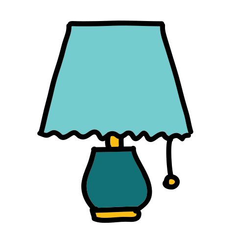 Нарисовать настольную лампу