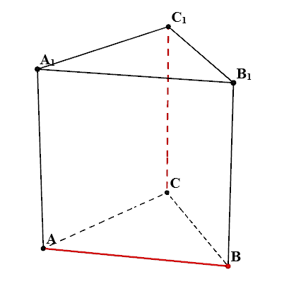 Правильная треугольная Призма на клетчатой бумаге