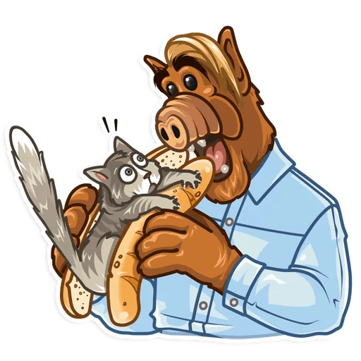 Стикеры Альф в телеграмме