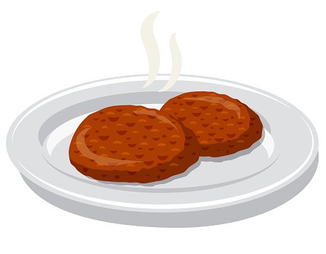 Котлета нарисованная