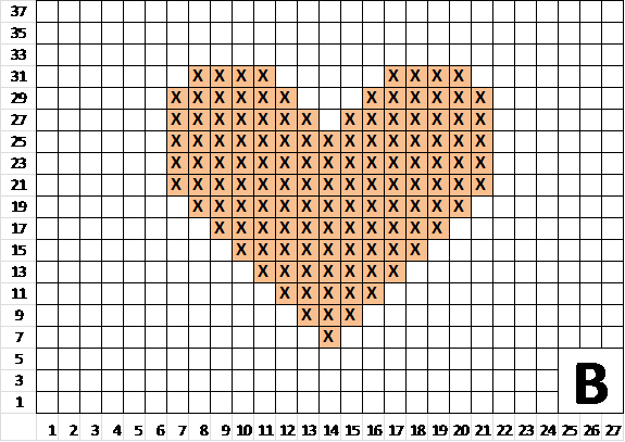 Теневой узор сердечки спицами