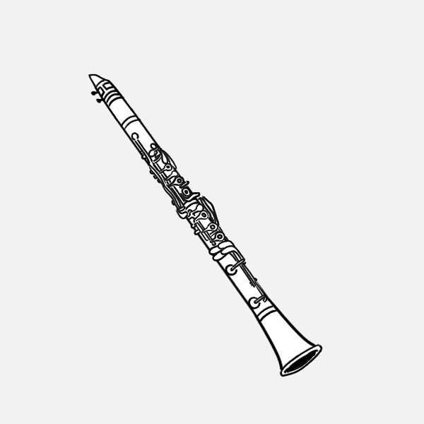 Нарисовать кларнет