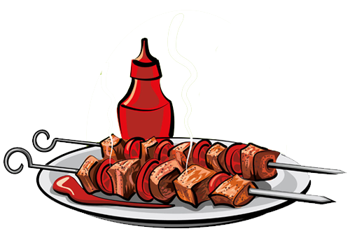Kebab, shashlik вектор