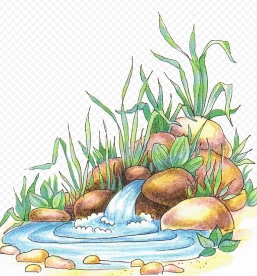 Ручеек рисунок