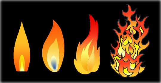 Огонь свечи рисунок