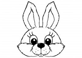 Голова зайца раскраска