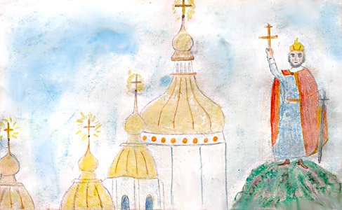Рисунок на тему крещение Руси