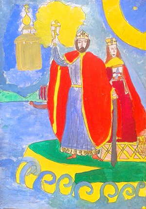 Крещение Руси раскраска